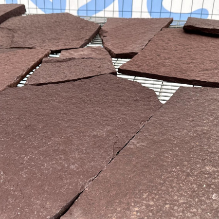 Плитняк лемезит дикий красный толщ. 15 мм