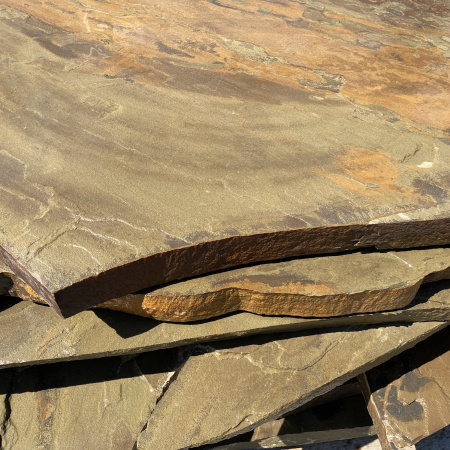 Плашка из песчаника серо-зеленого