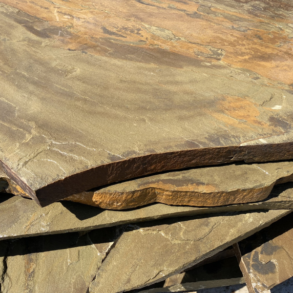 Плашка из песчаника серо-зеленого