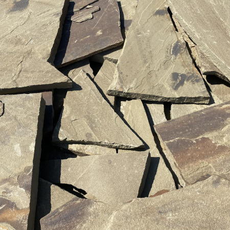 Плитняк песчаник дикий серо-зеленый толщ. 20 мм