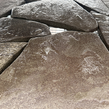 Плитняк песчаник галтованный серо-зеленый толщ. 30 мм