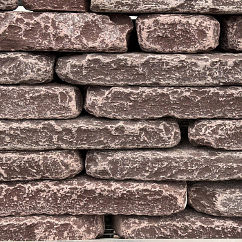 Камень для подпорной стенки лемезит галтованный толщ. 45-50 мм