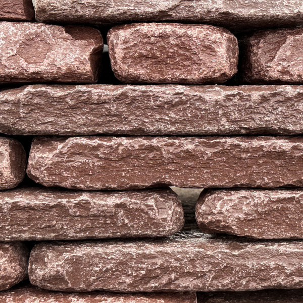 Камень для подпорной стенки лемезит галтованный толщ. 45-50 мм