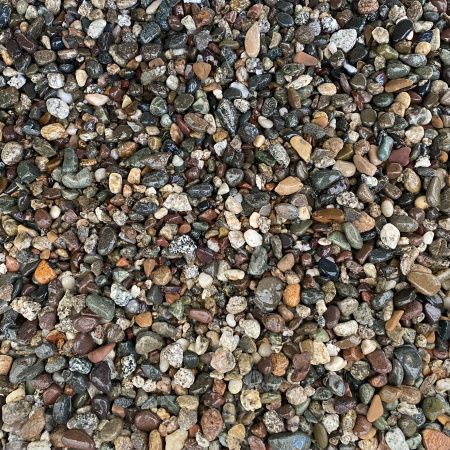 Галька речная "Микс" фр. 3-5 мм для каменного ковра