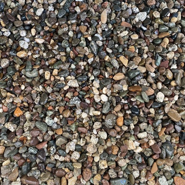 Галька речная "Микс" фр. 3-5 мм для каменного ковра